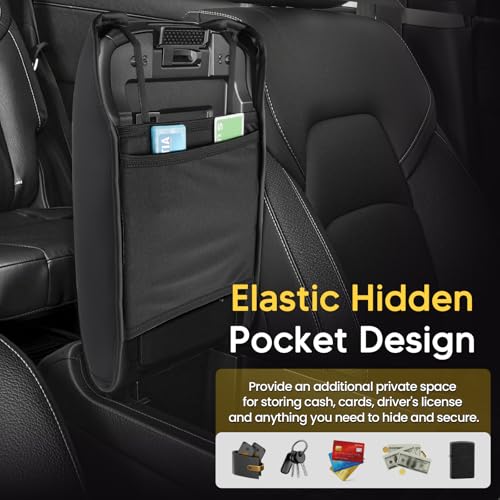 Shademax Center Console Cover for Nissan Pathfinder 2022-2025 2026 Armrest Cover Cushion Pad Arm Rest Cover Leather Console Lids Protector Middle Console Cover for Pathfinder Accessories Anti-Scratch - size: For Nissan Pathfinder 2022-2026