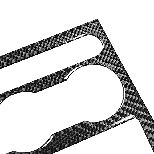 Carbon Fiber Car Interior Trim Stickers Central Instrument Console Panel Cover Kit Compatible with Ford Mustang GT Shelby 2005-2009 Accessories Decals 4PCS - color: CD Console Kit-black