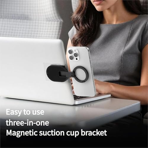 3-in-1 Suction Magnetic Phone Holder,2026 New Foldable & 360°Rotatable Phone Holder, Universal Portable Phone Stand for Car Dashboard, Gym, Kitchen, Office (1PCS)