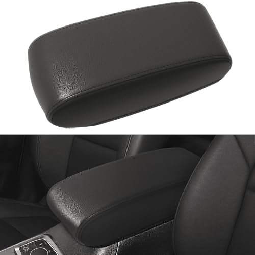 Center Console Cover Compatible with Jeep Grand Cherokee 2011-2021 Accessories, Premium Leather Armrest Cover Pad, Car Middle Console Lid Cover (Black) - size: 2011-2021 Jeep Grand Cherokee