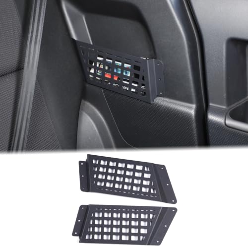 Aunginsy Rear Door Storage Pockets Box Compatible with Toyota FJ Cruiser 2007-2023 Aluminum Rear Door Side Storage Baffle Basket Bag Backseat Hanging Storage Box Trunk Organizer Expansion Accessories - color: Storage Basket