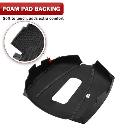 KBH Car Center Console Armrest Cover Replacement for Cadillac Escalade 2015 2016 2017 2018 2019 2020, Vinyl Leather Upholstery, Anti-Scratch, Black (Leather Part Only) - color: Black Vinyl, size: Cadillac Escalade 2015-2020