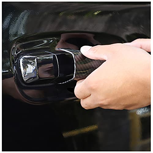 ITrims Door Handle Cover Trim for Toyota 4Runner 4WD N280 2010-2024 2018 2019 2020 Car Styling Accessories Exterior Door Handles Black 8PCS ABS (No Smart Key Holes Carbon Fiber) - size: No Smart Key Holes Carbon Fiber