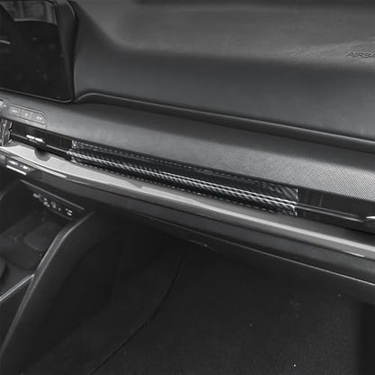 Air Vent Cover Trim, Car Dash Cover Trim, Center Console Dashboard Cover, Compatible with Kia K4 2025 Accessories (Carbon Fiber Pattern) - color: Carbon Fiber Pattern
