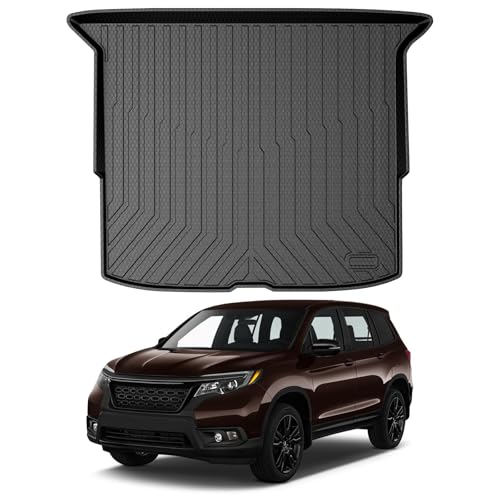Mixsuper Cargo Liner Custom Fit for 2019-2025 Honda Passport All Weather Trunk Liner Anti-Slip Rear Cargo Mat Black - size: Fit for Honda Passport | 2019-2025