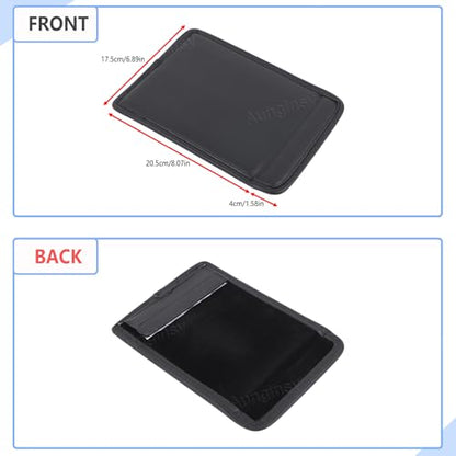 Aunginsy Armrest Hidden Storage Box Cover Lid Compatible with Toyota Tundra 2022 2023 2024 2025 2026, Car Center Console Organizer Tray Armrest Privacy Box Slot Cover Insert PU Leather Accessories - color: Black