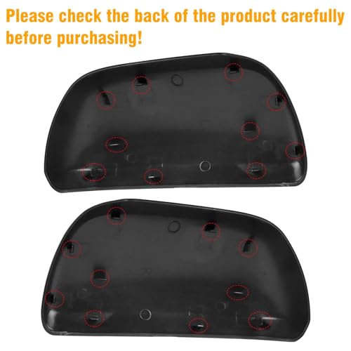 Moonlinks 1Pair Compatible with 2012 2013 2014 2015 2016 2017 2018 2019 2020 Toyota Sienna Mirror Cover Replacement, Blue Left Driver Side&Right Passenger Side Door Rearview Side Clip-on Mirror Cap - color: Pair Blue