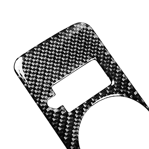 Real Soft Carbon Fiber Interior Accessorie Decal Car Headlight Switch Button Cover Trim Sticker Compatible with Ford Mustang GT Shelby 2005 2006 2007 2008 2009 - color: Headlight Switch-black