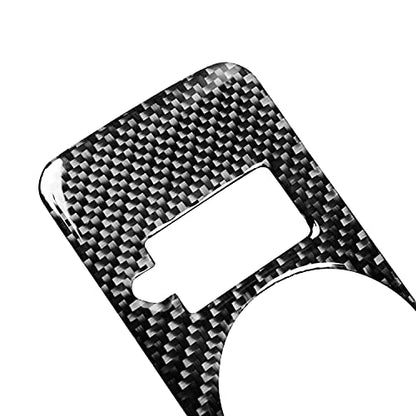 Real Soft Carbon Fiber Interior Accessorie Decal Car Headlight Switch Button Cover Trim Sticker Compatible with Ford Mustang GT Shelby 2005 2006 2007 2008 2009 - color: Headlight Switch-black