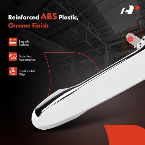 A-Premium Front Driver Side Exterior Door Handle with Keyhole Compatible with Chevrolet Impala, Impala Limited, Cobalt & Buick Lacrosse, Lucerne, Allure & Pontiac G5, Solstice & Saturn Sky, Chrome - style: Front Driver Side