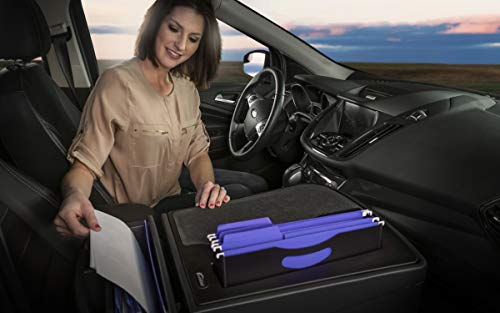 AutoExec Efficiency FileMaster Car Desk for Your Vehicle Workstation and Mobile Office, Black - color: Black, style: Desk only