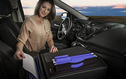 AutoExec Efficiency FileMaster Car Desk for Your Vehicle Workstation and Mobile Office, Black - color: Black, style: Desk only