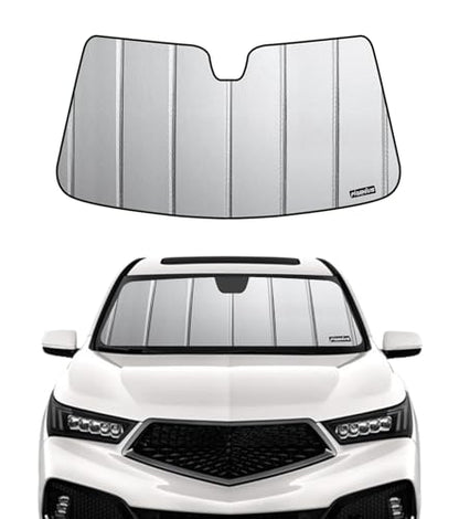Pigenius Windshield Sunshade for Acura MDX 2014-2020, Premium Grey Leather Finish - color: SafeGuard, size: 2014-2020 Mdx
