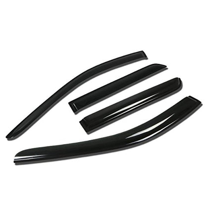 Auto Dynasty Rain Guards Tape-On Compatible with 2011-2014 Dodge Durango, Acrylic 4pcs Window Visor Deflector - size: 11-14 Dodge Durango