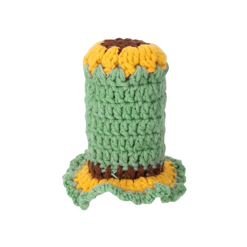 Crochet Shift Knob Cover, Universal Handcrafted Sunflower Boho Car Accessories for Women, Shift Boots Knobs Cover Automotive Interior Fits Car Truck SUV (05#SC) - color: 05#SC