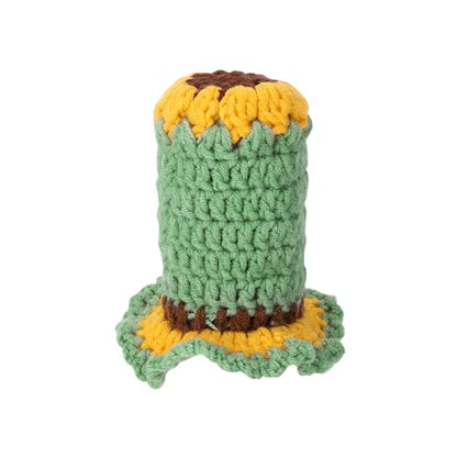 Crochet Shift Knob Cover, Universal Handcrafted Sunflower Boho Car Accessories for Women, Shift Boots Knobs Cover Automotive Interior Fits Car Truck SUV (05#SC) - color: 05#SC