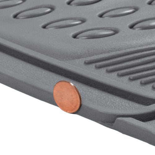 BDK MT783PLUS ProLiner Original Heavy-Duty Front & Rear Rubber Floor Mats, Gray, 3 Piece (Pack of 1) - color: Gray