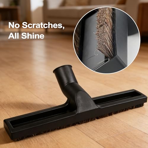 ANBOO 32mm 1 1/4 inches Vacuum Hardwood Floor Attachment Accessories Deluxe Extra Large Hardwood Brush 1-1/4inch Multi Surface Vacuum Attachments 360 Degrees Swivel Head Hard Floor Brush - size: 1pcs Hardwood Brush