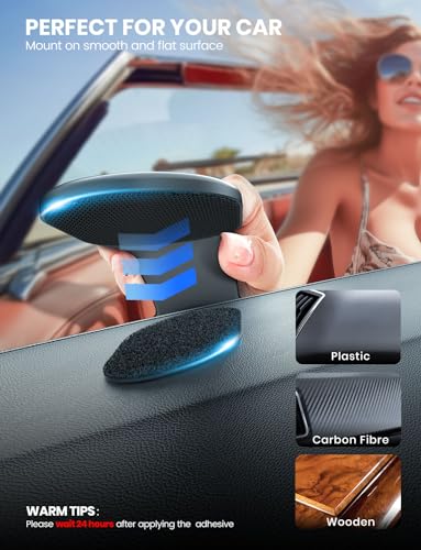 eSamcore [Size：2.83" X 1.77" 2 Pack Single-Sided 3M VHB Adhesive Pad with Loop Strip Replacement Only Compatible with Magsafe Car Mount Detachable【#253】 - size: Standard