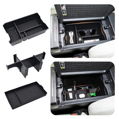 GZSH 3PCS Center Console Organizer for Toyota RAV4 2026+ Accessories (LE/SE/XLE/Woodland/XSE) Center Console Organizer Center Console Pad and Removable Center Console Divider for Toyota RAV4 2026+