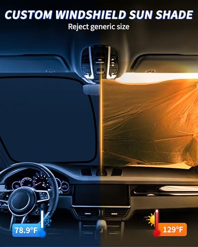 CX5 Customized Windshield Sun Shade for 2013 2014 2015 2016 CX5 Front Window Sunshade Visor Protector Foldable Blocks UV Rays Keep Car Cooler Accessories - size: For CX5 2013-2016
