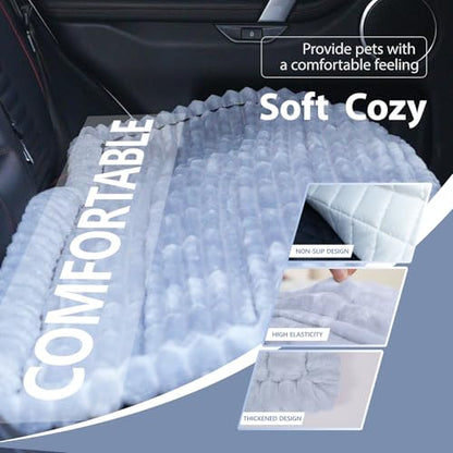Dog Car Seat Waterproof Bed Cover Non-Slip Car Back Seat Soft and Comfortabl Pet Bed Mat Car Blanket for Travel Backseat Extender Seat Covers Dog Bed for Cars Trucks and SUVs (Light Grey 23.6” x 51”) - color: Waterproof Light Grey Cover