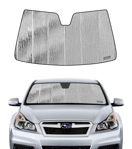 Pigenius Windshield Sunshade for Subaru Legacy/Outback 2010-2014 No Eyesight, Reversible Silver/Black - color: silver, size: for legacy/outback 2010-2014 without eyesight