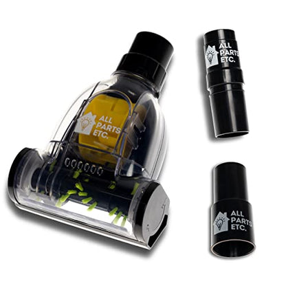 Pet Hair Removal Turbo Brush Vacuum Tool, Pet Hair Vacuum Attachment & Two Adapters for 1 3/8” 1-1/4" & 1.5" Compatibility with Shop-Vac, Shark, Miele, Bissell, Hoover, Eureka