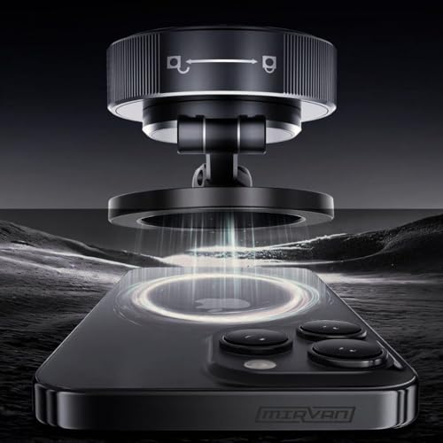 Magnetic Phone Mount for Car, Universal Suction Phone Holder 360 Adjustable for Dashboard, Windshield, Mirror and Desk, All Smartphones