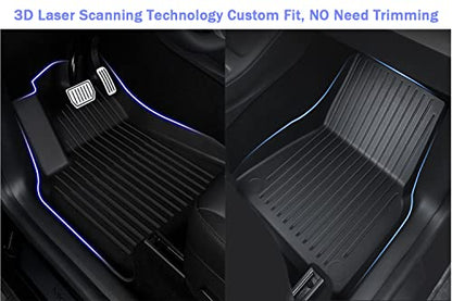 Camry Floor Mats Compatible with 2018-2024 Toyota Camry FWD Models, Non Hybrid or AWD Models，All Weather 3D Tech Waterproof Durable Anti-Slip TPE Floor Liners 1st ＆ 2nd Row Custom-fit Set Accessories - size: 3）For Toyota Camry I 2018-2024 I Floor Mat