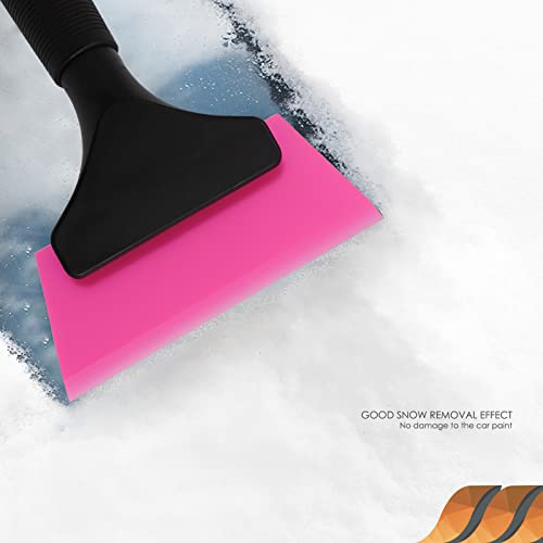 EHDIS Small Squeegee 5 inch Rubber Window Tint Windshield Scraper for Car,Glass, Mirror, Shower, Door,Bathroom Cleaning (Pink) - color: Pink