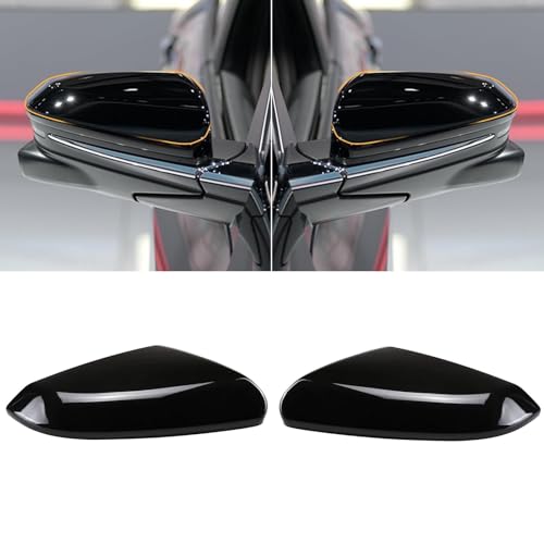 Moonlinks Compatible with 2016-2021 Honda Civic Side Mirror Cover Replacement,Glossy Black LH & RH Side Door Rearview Mirror Cap Trim for 10th Gen Civic,2019-2022 Insight,(1 Pair) - size: 10th-Pair Black