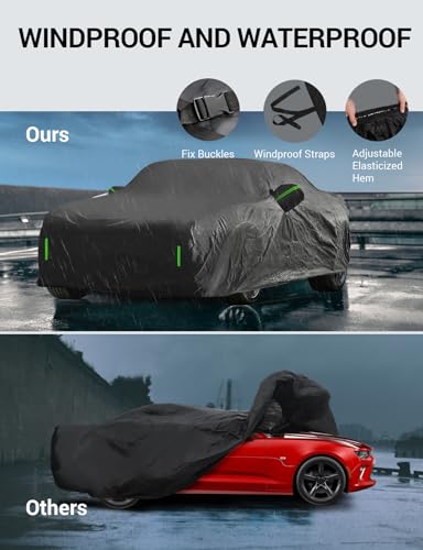 Proadsy Car Cover Custom Fit for 2021-2025 2026 Kia K5, Waterproof All Weather for Automobiles, Full Exterior Cover Rain Snow Sun Protector Indoor Outdoor Car Cover - size: Kia K5