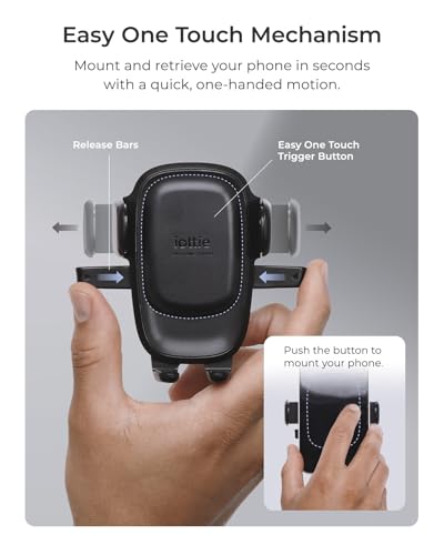 iOttie Easy One Touch Advanced Air Vent Car Phone Mount - Universal Cell Phone Holder for iPhone, Google, Samsung, Moto, LG, and All Other Smartphones - style: Advanced