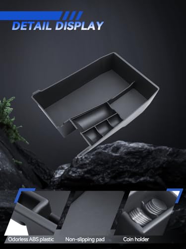 for 2025 Outback Center Console Organizer Subaru Outback Legacy 2020-2022 2023 2024 2025 Accessories Armrest Tray Middle Storage Box Insert Container Durable ABS Plastic-Upper Box - size: for 2020-2026 Outback & Legacy