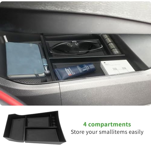 Zxiaochun 3PCS Center Console Organizer Compatible with 2021-2025 2026 Nissan Rogue S/SV/Rock Creek Accessories, Dashboard Tray Armrest Storage Box Lower Center Console Tray (Only Fit 8-Inch Screen) - size: 3PCS Center Console Tray