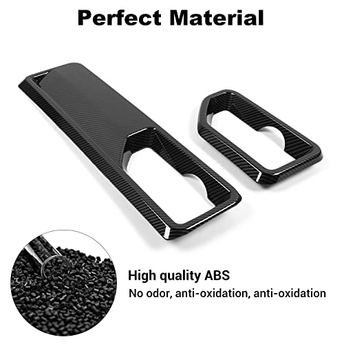 JWWY JL Wrangler Front Wiper Base Panel Protect Cover Trim Compatible with 2018-2026+ Jeep Wrangler JL JLU Gladiator JT 4xe Trunk Accessories Carbon Fiber - color: Carbon Fiber