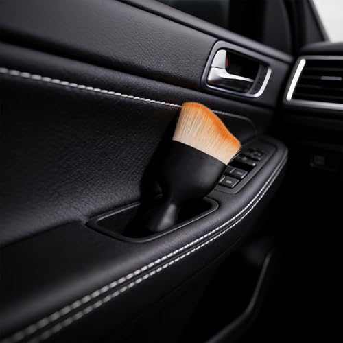 Car Detailing Brushes 4 Pcs - Soft Bristle Auto Interior Cleaning Brush for Dashboard, Air Vents & Electronics