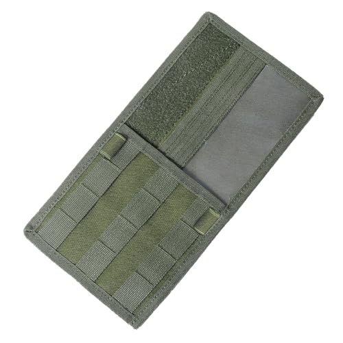 ZIMISI Molle Car Visor Organizer, Tactical Sun Visor Panel Organizer with Elastic Strap, Nylon Sunshade Storage Pouch with Magic Strap for Pen Card Sunglass, Fits for Car, SUV, Truck (Army Green) - color: Army Green