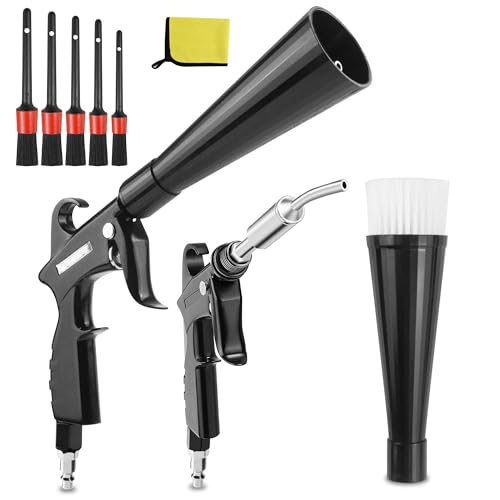 HANDY High Pressure Car Interior Cleaning Gun Interior Dryer Hair Dryer Car Detail Gun Fast Drying Blows Away Dust and Dirt Using Air - color: Bearing Type