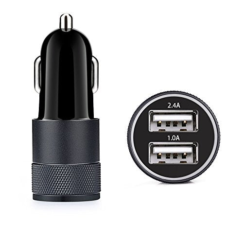 Car Charger,Sicodo 3.4A 2 Pack USB Smart Port Charger Compatible with iPhone 16 15 14 13 12 11 SE X 8 Pro, Pro Max, Plus, Samsung Galaxy S24 S23 S22 S21 S10 Plus S9 Note 20 10+, LG, Pixel, iPad Pro - color: Blue+Black