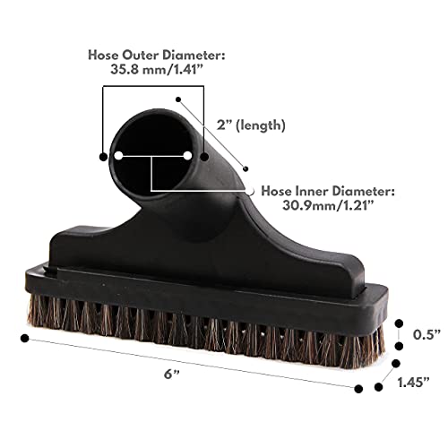 MaximalPower Replacement 32mm (1 1/4 inch) Vacuum Attachments Car Cleaning Dusty Brush Flexible Crevice Nozzle for Shop Vac Attachments 1.25”