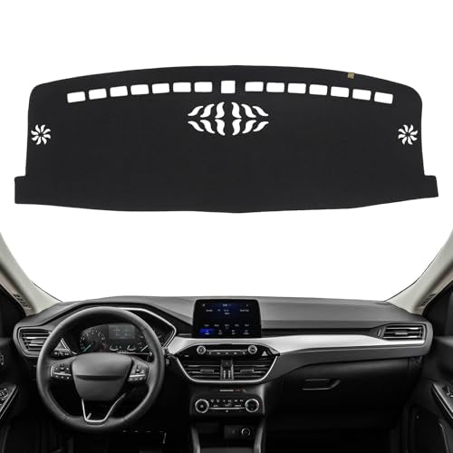 Dashboard Cover Dash Mat Fit for Fo-rd Escape 2024-2020 (Without HUD Models),Car Dash Board Mat Anti-Glare Carpet,Non-Slip Pad Sunshield Protector (Black) - color: Black, size: Fit 20-24 Escape - (Black)