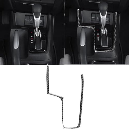 Real Carbon Fiber Center Console Gear Shift Surround Frame Interior Trim Sticker Cover Compatible with Honda Civic 9 Coupe/Sedan 2013 2014 2015 Accessories Black - color: Center Console Gear Shift Surround Frane