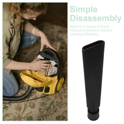 Ciieeo Vacuum Crevice Tool Attachment with Mesh Filter, Extended 44mm Flat Nozzle, Universal Vacuum Cleaner Accessory for Vent Cleaning, Car Detailing, Furniture, and Tight Spaces