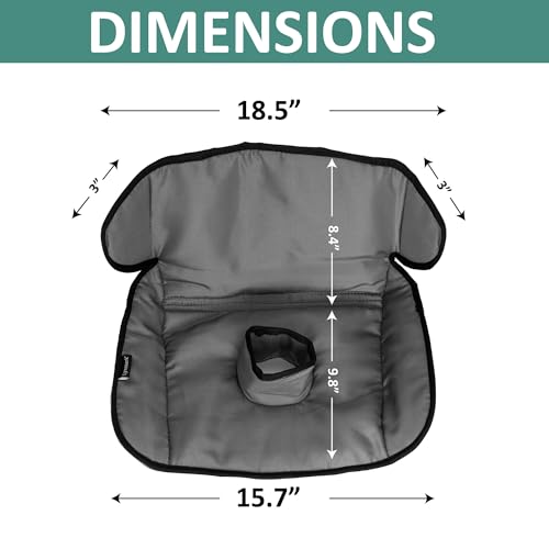 Lynmark® Potty Training Car Seat Protector Cover - Waterproof Soft Piddle Pads for Toddlers and Baby Carseat - Travel-Friendly Universal Washable Liner Mat for Spills, Nappy Leaks, Accidents - Grey - size: 1 pack
