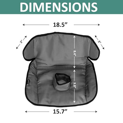 Lynmark® Potty Training Car Seat Protector Cover - Waterproof Soft Piddle Pads for Toddlers and Baby Carseat - Travel-Friendly Universal Washable Liner Mat for Spills, Nappy Leaks, Accidents - Grey - size: 1 pack