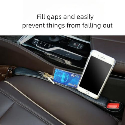 Car Seat Gap Filler 2 Pack,Car Seat Gap Filler Organizer,Car Seat Gap Plug with Storage Slot,3 in 1 Car Seat Gap Filler with Cup Holder,Prevent Small Items from Falling(Beige) - color: Beige2