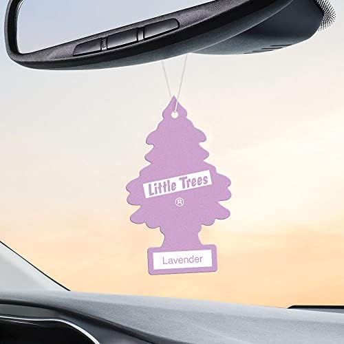 LITTLE TREES Car Air Freshener | Hanging Tree Provides Long Lasting Scent for Auto and Home | 24 Air Fresheners |Lavender - color: Lavender