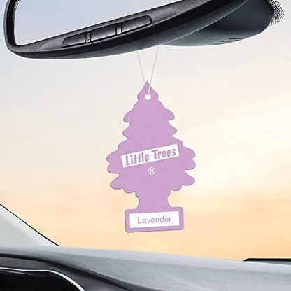 LITTLE TREES Car Air Freshener | Hanging Tree Provides Long Lasting Scent for Auto and Home | 24 Air Fresheners |Lavender - color: Lavender